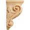 Ekena Millwork 3 1/2"W x 4"D x 7"H Small Grape Corbel, Red Oak CORW03X04X07GRRO - alternate 2